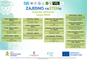 “Zajedno raSTEMo”– Kalendar aktivnosti za lipanj 2025
