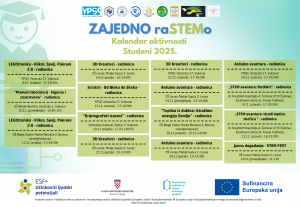 “Zajedno raSTEMo” –   Kalendar aktivnosti za studeni 2025