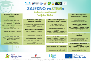 “Zajedno raSTEMo” –   Kalendar aktivnosti za veljaču 2026.