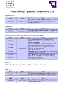 Šesti Tjedan karijera Sveučilišta u Osijeku – program Odjela za kemiju