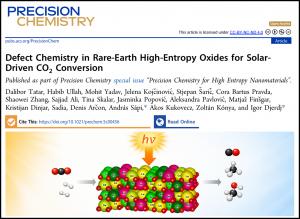 Znanstvenici s Odjela za kemiju objavili su rad u otvorenom pristupu u časopisu Precision Chemistry (Q1, IF = 6.2) izdavača ACS.