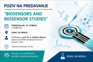 Gostujuće predavanje u sklopu Erasmus+ mobilnosti: “Biosensors and Biosensor Studies”